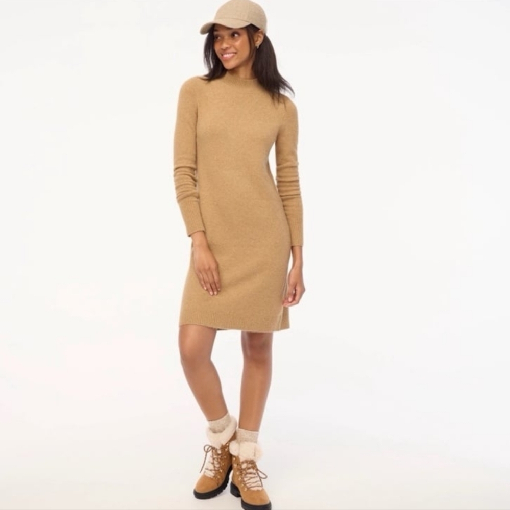 J Crew Mockneck Sweater Fress in Extra Soft Yarn
